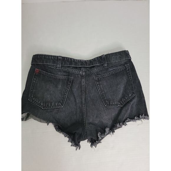 Urban Outfitters BDG Jean Shorts Womens SZ 29 Fold Over Waist Button Fly Black - Picture 8 of 10